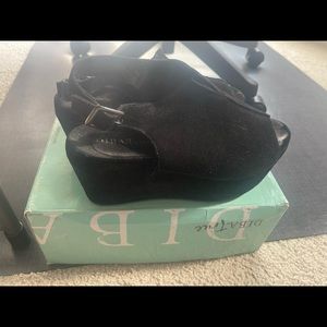 Diba True Wedge Heel Black Sandals really cute and stylish;plenty of life left